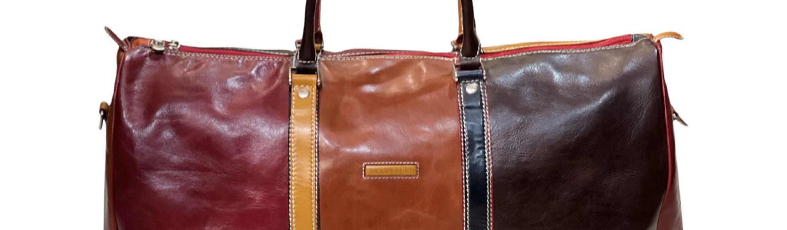 Tornabuoni multi-tone vegetable-tanned leather weekender duffel bag